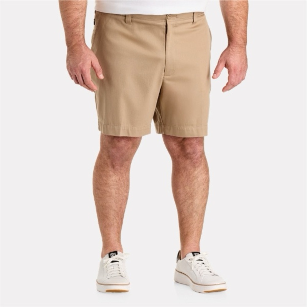 Clubhouse Collection Golf Men's Big & Tall Khaki Shorts